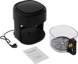 Heteluchtfriteuse - Airfryer met venster - Gezond Koken - 8 Programma's - 33 Liter - Zwart — thumbnail 5