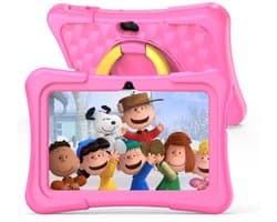 SnelShoppen - 7 inch Android 11 Tablet voor Kinderen - Quad Core, 2GB RAM, 32GB ROM, BT, WiFi, Dual Camera, Educatieve Spellen, Kinderslot, Met Tablet