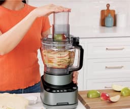 Thuys - Multifunctionele Foodprocessor 850W – 2,1 L – 4 Automatische Programma’s – Hakker, Mixer, Rasp & Deegmixer – Zwart — thumbnail 3