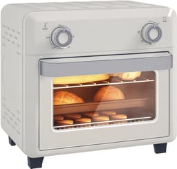 HOMCOM Airfryer Oven - Metaal - 32x27,2x29,8cm - Crème — thumbnail 1
