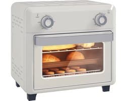 HOMCOM Airfryer Oven - Metaal - 32x27,2x29,8cm - Crème