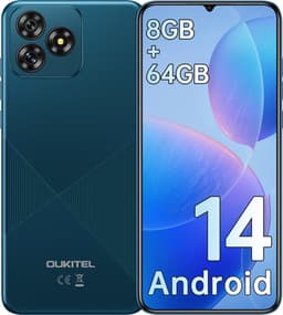 OUKITEL C53 mobiele telefoon, 6,6 inch HD, 8GB RAM+64GB uitbreidbaar tot 1TB, 4300mAh batterij, 13MP camera, Android 14 — thumbnail 1