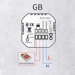 Slimme Thermostaat - Temperatuurregelaar WiFi - Verwarming Regelen - App en Spraakbesturing - 11 x 10 x 6 cm - Zwart — thumbnail 4