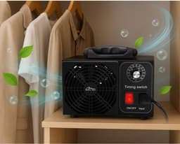 Mediatech - Ozongenerator voor desinfectie en luchtzuivering - 60.000 mg/u - TIMER - 140 W, metalen behuizing — thumbnail 4