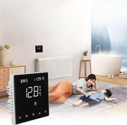 Slimme Thermostaat - Digitale Regelaar - Energie Besparen - App Bediening - 5-45°C - Wit — thumbnail 3