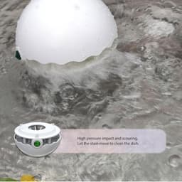 Mini Afwasser - Draagbare Reiniger - Efficiënt Schoonmaken - Water Vortex Technologie - Compact Formaat - Wit — thumbnail 4