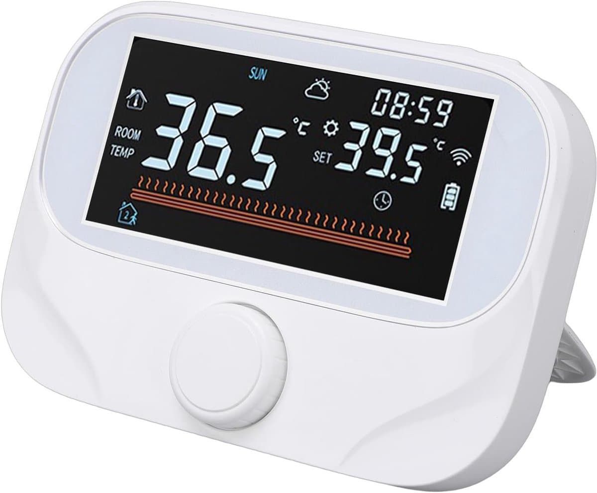 Slimme Thermostaat - Verwarming Controller - Energie Besparen - Afstandsbediening Via App - 118x86x24mm - Wit — afbeelding 1