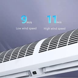 Afstandsbediening Wandventilator - Luchtgordijn Ventilator - Luchtstromen Creëren - Volledig Metalen Behuizing - 100cm - Wit — thumbnail 3