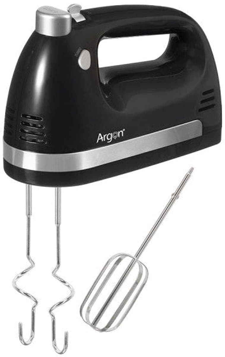 Argon Handmixer Zwart - Inclusief Garden en Deeghaken - 400 W — afbeelding 1