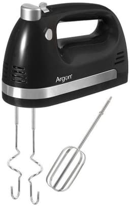 Argon Handmixer Zwart - Inclusief Garden en Deeghaken - 400 W — thumbnail 1