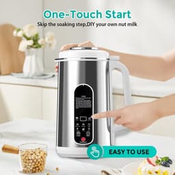 Plantenmelkmaker 1,2 Liter - 8-in-1 Sojamelkmachine met Zelfreiniging - 800W - 24 Uur Timer en Warmhoudfunctie - Voor Notenmelk en Sojamelk — thumbnail 3