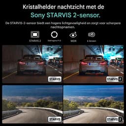 Botslab Dashcam - 4K resolutie + FullHD achtercamera - Night vision met Sony Starvis 2 sensor - App bediening met Wifi - GPS ingebouwd - 2,0 inch LCD - Dubbele dashcam met -Spraakbediening-24/7 parkeerbewaking- inclusief 64gb Micro SD kaart — thumbnail 3