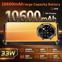 OUKITEL G6 Outdoor Smartphone, 10600mAh, 16GB+64GB, 16MP, IP68 Waterdicht, Android 16, OTG, Dual 4G — thumbnail 2