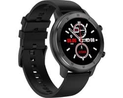 Belesy® LOVE - Smartwatch Dames - Smartwatch Heren - Horloge - Stappenteller - Full Circle – Diverse Wijzerplaten - Bloeddruk - Mutli sport - Siliconen - Zwart