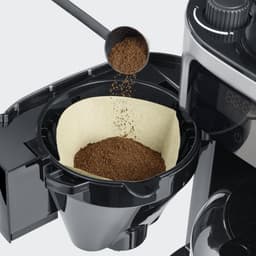 Severin KA 4814 Filter Koffiezetapparaat met bonenmaler - Hoogwaardige thermoskan - Extra stille werking - Zwart / Rvs — thumbnail 4