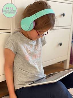 PowerLocus P2 draadloze Over-Ear Koptelefoon Inklapbaar koptelefoon voor kinderen - veilig volume van 85 dB - Bluetooth Hoofdtelefoon - Met microfoon — thumbnail 5