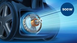 Philips Stofzuiger met Zak PowerGo FC8244/09 - 900W Motor - Lang Snoer - Alle Vloertypen - Multifunctionele Zuigmond - Grijs — thumbnail 5