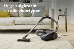 Philips Stofzuiger met Zak PowerGo FC8244/09 - 900W Motor - Lang Snoer - Alle Vloertypen - Multifunctionele Zuigmond - Grijs — thumbnail 4