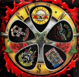 Guns N' Roses - Bullet Logo Plectrum - Set van 5 - Multicolours — thumbnail 2