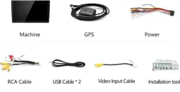 10.1 inch Android | 4 GB & 64 GB | Carplay & Android Auto | Universeel 2din autoradio | Dubbeldin radio scherm | Met iso stekker | Universele 2 din 10.1" scherm | Bluetooth, Wifi, dubbel din 10 inch | — thumbnail 4