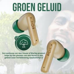 House of Marley Little Bird Draadloze Oordopjes - Bluetooth Oortjes Draadloos - 24 uur Batterijduur - Eco Friendly Design - Quickcharge - Touchbediening - Cream — thumbnail 4