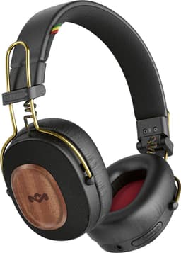 House of Marley Positive Vibration Riddim Bluetooth Koptelefoon - Hoofdtelefoon met Kabel - Draadloos - Met Microfoon - 50 uur batterij - Quickcharge - Rasta — thumbnail 1