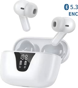 Soundvibe® Earbuds Pro Draadloos Met Air Noice Cancelling - Wit - Bluetooth - Hoofdtelefoon - Draadloze Oordopjes - USB C - Wireless Earphones - wireless pods - Oortjes — thumbnail 1
