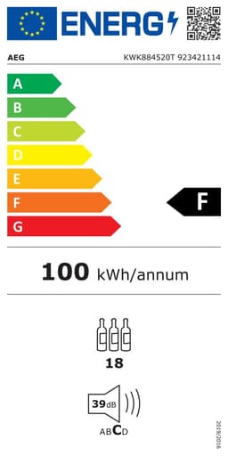AEG KWK884520T - Inbouw wijnkoelkast - Zwart - 18 flessen - 39 dB — thumbnail 3