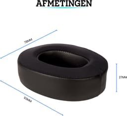 Somstyle Oorkussens Geschikt Voor JBL Live 650BTNC / 660NC – 2 Stuks – Gel – Zwart — thumbnail 4