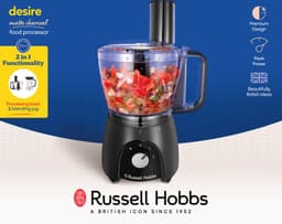 Russell Hobbs Desire Matte Charcoal Foodprocessor - 27111-56 — thumbnail 4