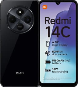 Xiaomi Redmi 14C - 8GB - 256GB - Midnight Zwart — thumbnail 1