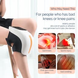 Kniemassageapparaat met Warmte en Vibratie voor Knie- en Gewrichtspijnverlichting — thumbnail 5