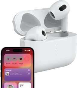 Bluetooth Oordopjes - Draadloze oortjes - Oortjes draadloos - Bluetooth 5.3 - Geschikt voor iPhone 12/13/14/15/16 Plus, Pro, Pro Max, iPad Pro, Air, 2022 en Samsung Galaxy A55, S24 - Noise Cancelling — thumbnail 1