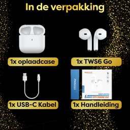 Phreeze TWS6 Go - Draadloze Oordopjes met Bluetooth 5.3 - Oortjes Draadloos - True Wireless EarBuds — thumbnail 4