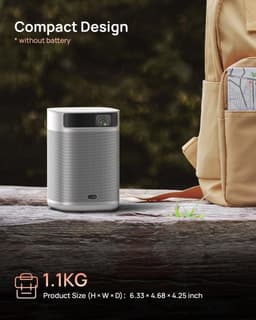 Equivera Mini Beamer - Draagbare Beamer - Beamer - Mini Beamer Projector - Projector - Mini Projector — thumbnail 5