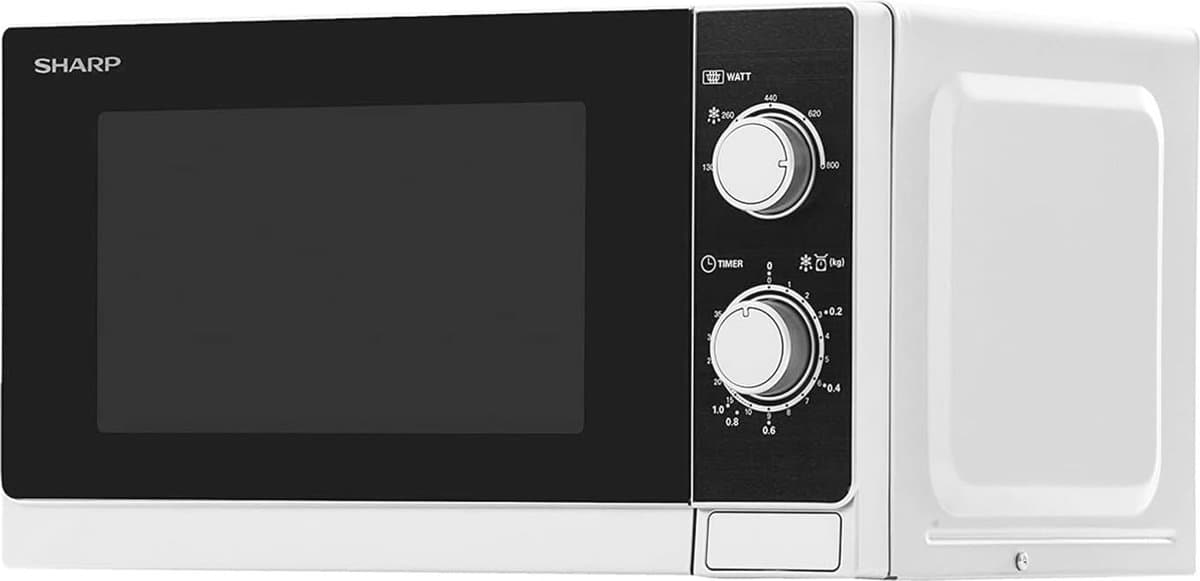 Combi Magnetron 20L 800W met Grill - Zwart/Wit — afbeelding 1