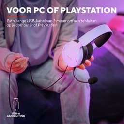 Trust GXT 490P Fayzo - Gaming Headset - USB - 7.1 Surround Sound - Over-ear - Paars — thumbnail 3
