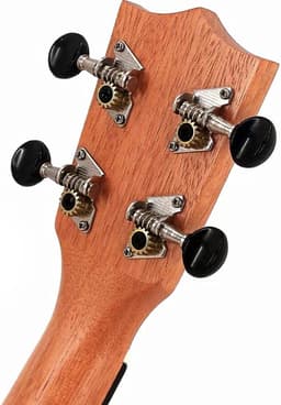 WK Concert 23 inch Ukelele-unieke Hoge kwaliteit toonnauwkeurigheid -hout met gouden textuur-Natuur gemaakt sapele hout- Hoge hardheid en zeer duurzaam -Inclusief accessoires- Professionele studie-met tas-Ukelele Gitaar — thumbnail 3
