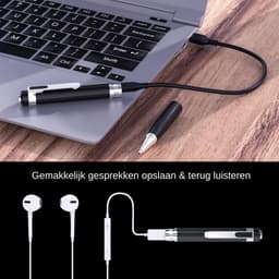 Afluister Pen - Afluisterapparaat - Inclusief 32GB SD Kaart - Afluisterapparatuur - Voice Recorder - Mini Audio Afluisterapparaat - Dictafoon - Spy Recorder - Opname Recorder - Opname Apparaat - Memo Recorder — thumbnail 5