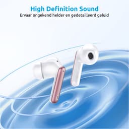 PrimeSound Sky Pro Draadloze Oordopjes - Active Noise Cancelling - LED Display - Bluetooth 5.3 - Rosé Goud — thumbnail 2