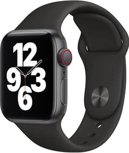 Apple Watch SE 2024 - Smartwatch - GPS + Cellular - 44mm - Midnight Aluminium Case - Midnight Sport Band - M/L — thumbnail 2