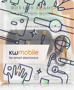 kwmobile cover voor oordopjes case - geschikt voor JBL Live Flex 3 / Live Buds 3 / Live Beam 3 - Trendy beschermhoes draadloze oordopjes in zwart — thumbnail 3