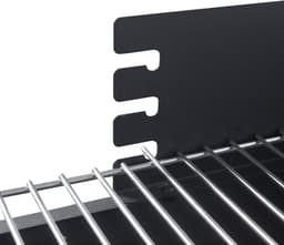 Grote houtskoolbarbecue ELITE met wielen en zijtafel – Dubbel grillrooster – Zwart staal – 102x55xH95 cm – 8-10 personen — thumbnail 5
