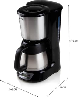 DOMO DO709K Koffiezetapparaat met thermoskan - 1L - Timer - RVS — thumbnail 4