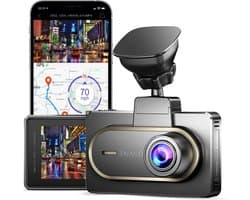 Nanocam M27 32gb dashcam voor auto - 2K Quad HD resolutie met HDR - Wifi - Gps - 32gb SD - Super compact - 150 graden kijkhoek - Nachtzicht - Parkeermodus - 3.0 inch IPS LCD - 2025 model - dashcam voor auto met optionele achter camera