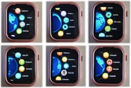 GPSHorlogeKids© - GPS horloge kind - smartwatch kinderen - WhatsApp - 4G videobellen - spatwaterdicht - SOS alarm - SMS - incl SIM - Turn Zwart — thumbnail 4
