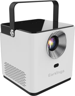 Earkings Beamer Projector 4K Support - Mini Beamer Projector met Android Apps - Draagbare Beamer - Wit — thumbnail 1