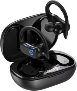 Sonume Sport Pro - Draadloze Oordopjes - 36 uur Batterij - Bluetooth In Ear Sport Oortjes met Oorhaak - Hardlopen, Fitness & Fietsen - IPX7 Waterdicht - Zwart — thumbnail 2