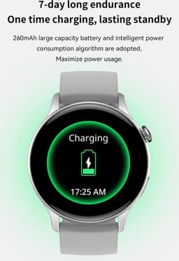 DrPhone DTX Ultra2 – 1.43 Inch AMOLED Smartwatch – Smartwatch Met Mobiele App – Always On Smartwatch – Volledige Belfunctie – Zuurstof/Hartslag/Bloeddruk meter - Zilver — thumbnail 5