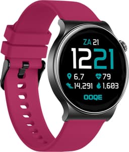 OOQE WATCH CS PRO - Smartwatch Heren en Dames | Geschikt voor iOS en Android | Full HD | Notificaties | Gezondheidsanalyse | Sportanalyse | GPS Koppeling | Bellen | Muziek/Audio Luisteren | Spelletjes | Ergonomisch | Nederlandstalig | Magenta — thumbnail 3
